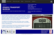 Tablet Screenshot of ipswichtransportmuseum.co.uk